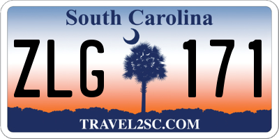 SC license plate ZLG171