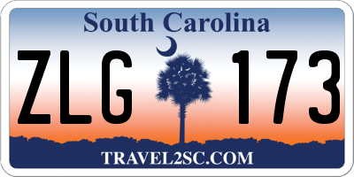 SC license plate ZLG173