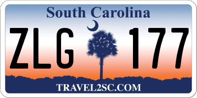 SC license plate ZLG177