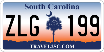 SC license plate ZLG199