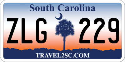 SC license plate ZLG229
