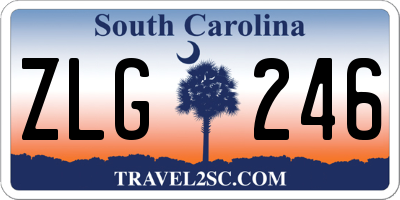 SC license plate ZLG246