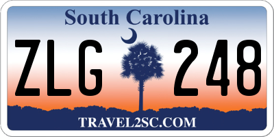 SC license plate ZLG248