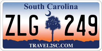 SC license plate ZLG249