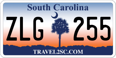 SC license plate ZLG255