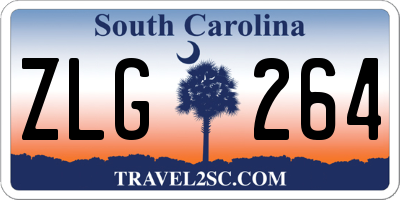SC license plate ZLG264