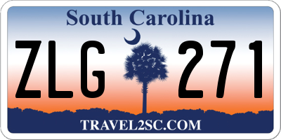 SC license plate ZLG271