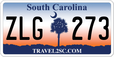 SC license plate ZLG273