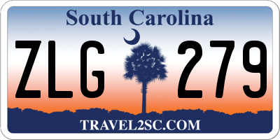 SC license plate ZLG279