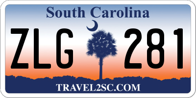 SC license plate ZLG281