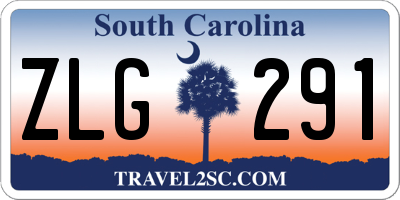 SC license plate ZLG291