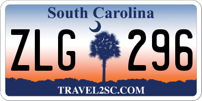 SC license plate ZLG296