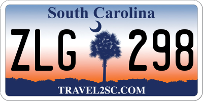 SC license plate ZLG298