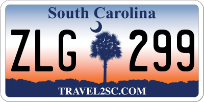 SC license plate ZLG299