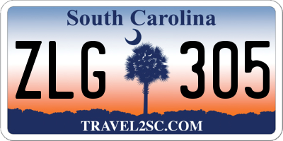 SC license plate ZLG305