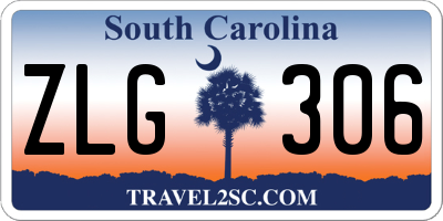 SC license plate ZLG306