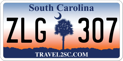 SC license plate ZLG307