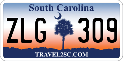 SC license plate ZLG309
