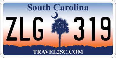 SC license plate ZLG319