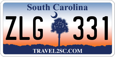 SC license plate ZLG331