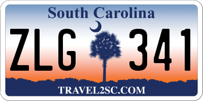 SC license plate ZLG341