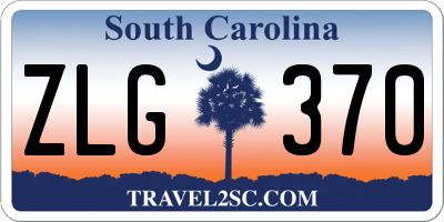 SC license plate ZLG370