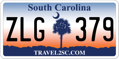 SC license plate ZLG379