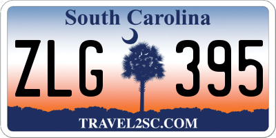 SC license plate ZLG395