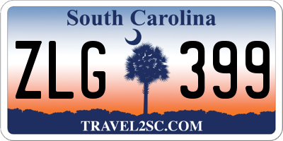 SC license plate ZLG399