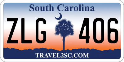 SC license plate ZLG406