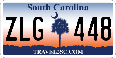 SC license plate ZLG448