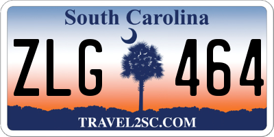 SC license plate ZLG464