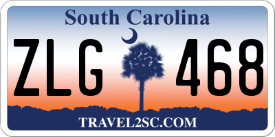 SC license plate ZLG468