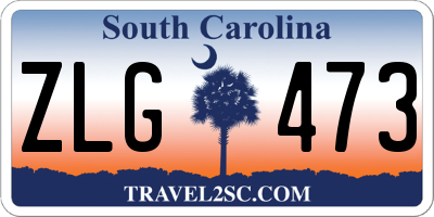 SC license plate ZLG473
