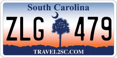 SC license plate ZLG479