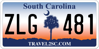 SC license plate ZLG481