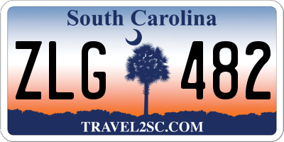 SC license plate ZLG482