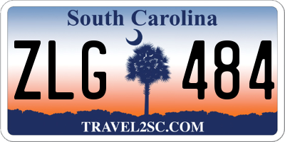 SC license plate ZLG484