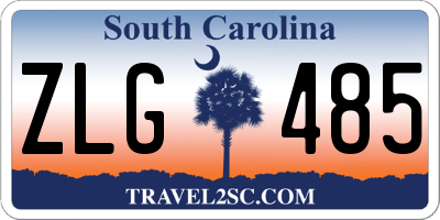 SC license plate ZLG485