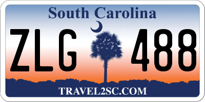 SC license plate ZLG488