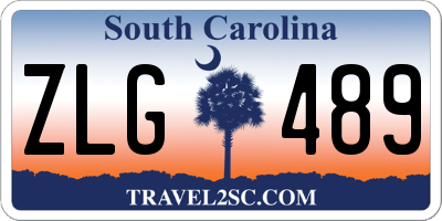 SC license plate ZLG489