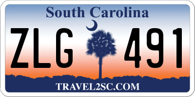 SC license plate ZLG491