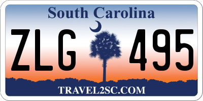 SC license plate ZLG495