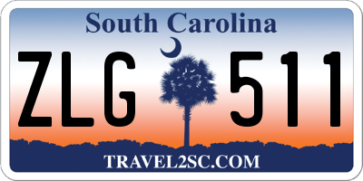 SC license plate ZLG511