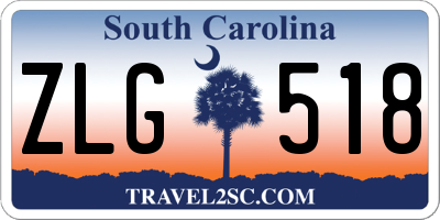 SC license plate ZLG518