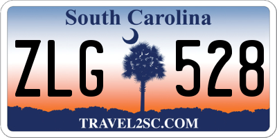 SC license plate ZLG528