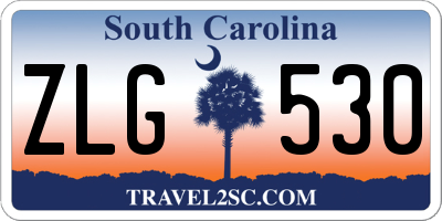 SC license plate ZLG530