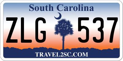 SC license plate ZLG537
