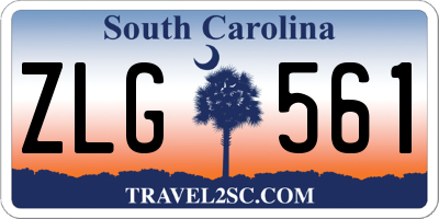 SC license plate ZLG561