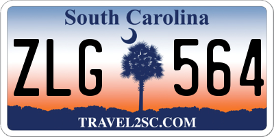 SC license plate ZLG564
